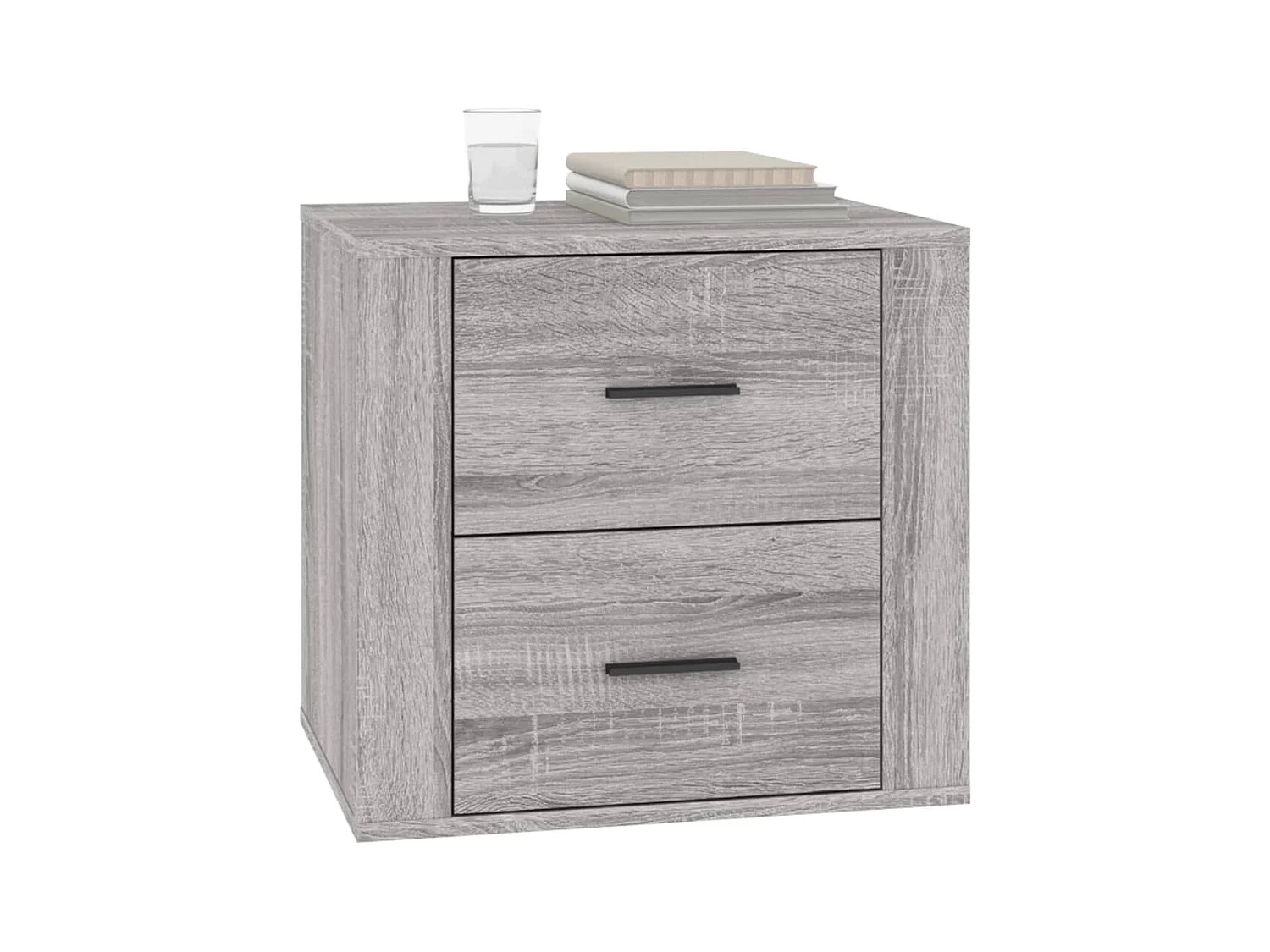 Melinda  Table de chevet Sonoma gris 50x39x47 cm