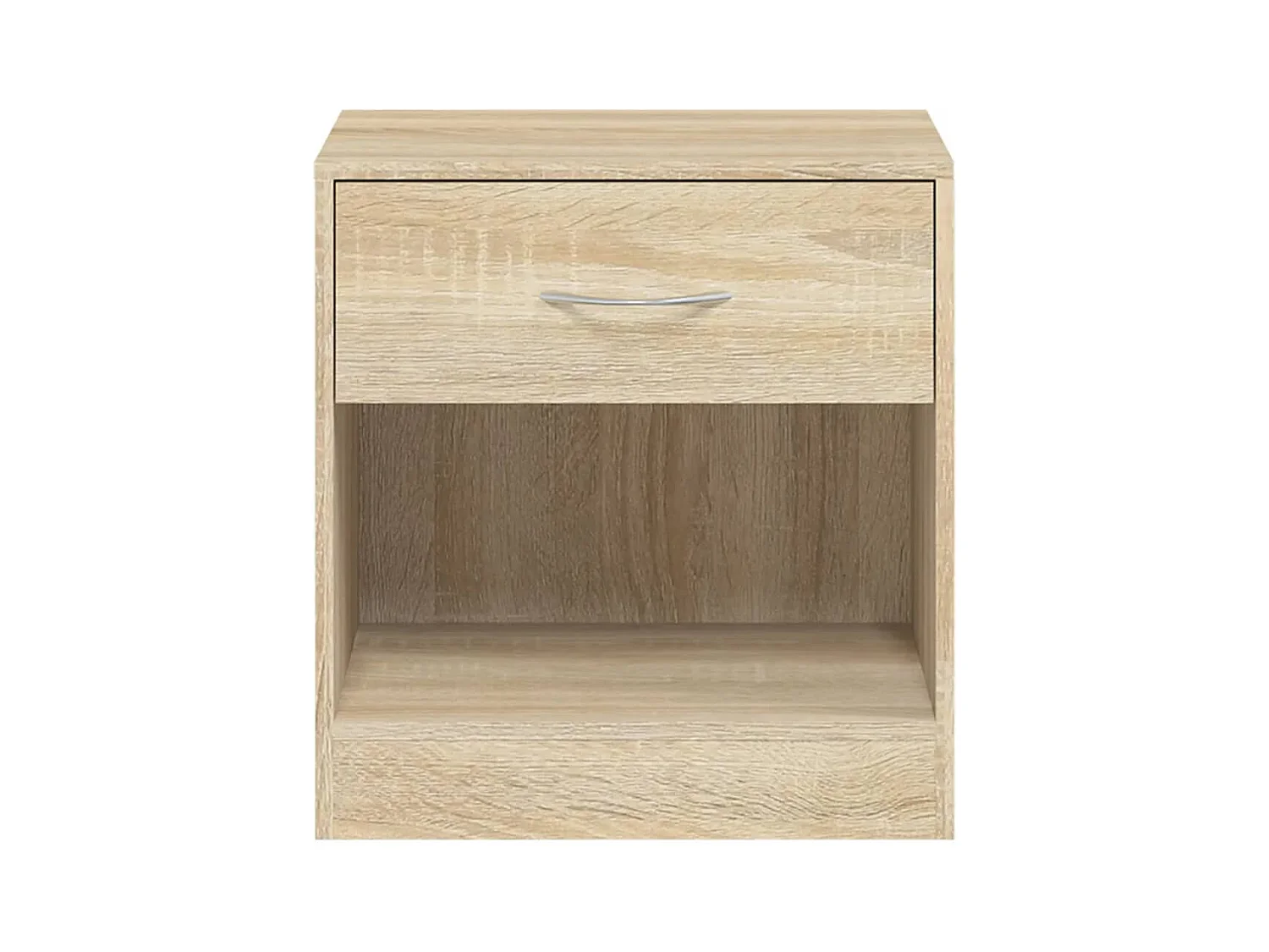 Gralina  Table de chevet 2 pcs avec tiroir Couleur de chêne