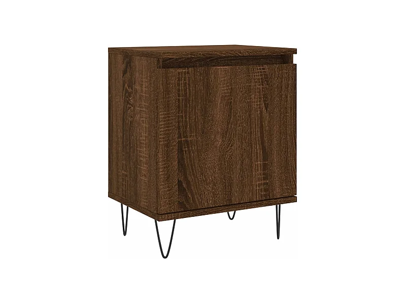 Bordentown  Table de chevet chêne marron 40x30x50 cm bois d'ingénierie