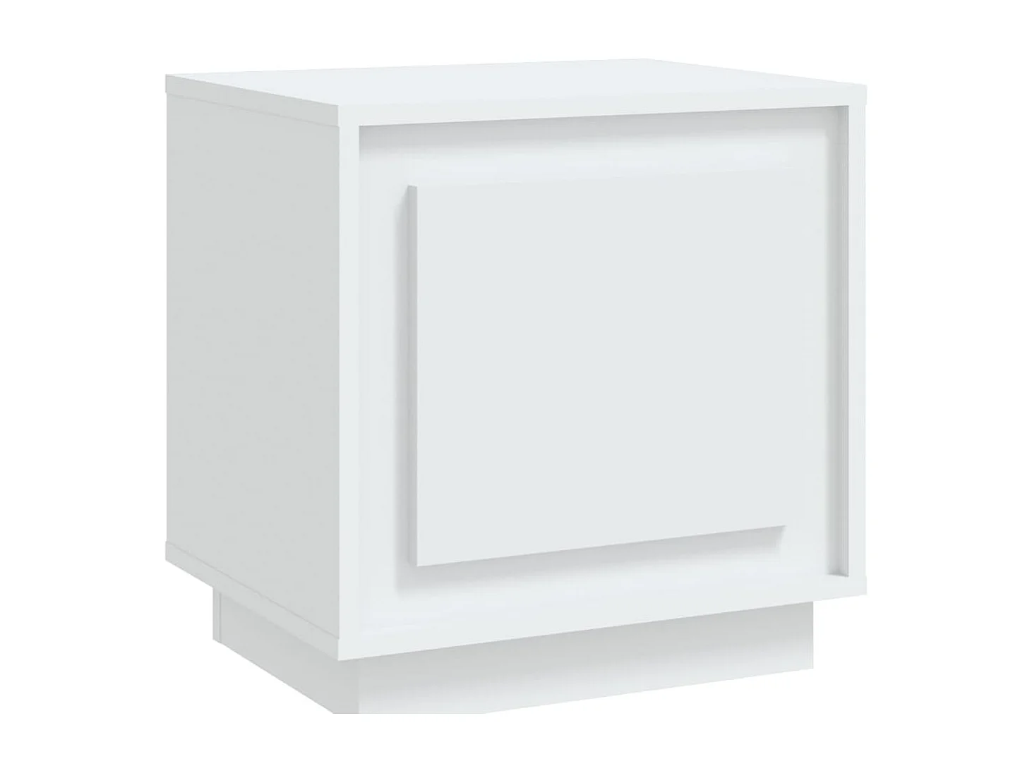 Jordy  Table de chevet blanc 44x35x45 cm bois d’ingénierie