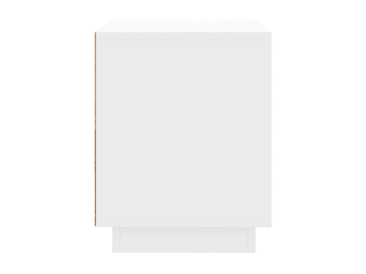 Jordy  Table de chevet blanc 44x35x45 cm bois d’ingénierie