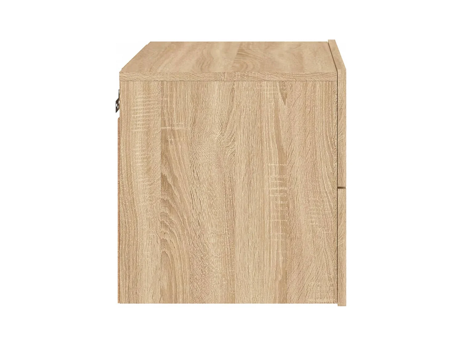 Rhylan  Table de chevet murale avec lumières LED chêne sonoma