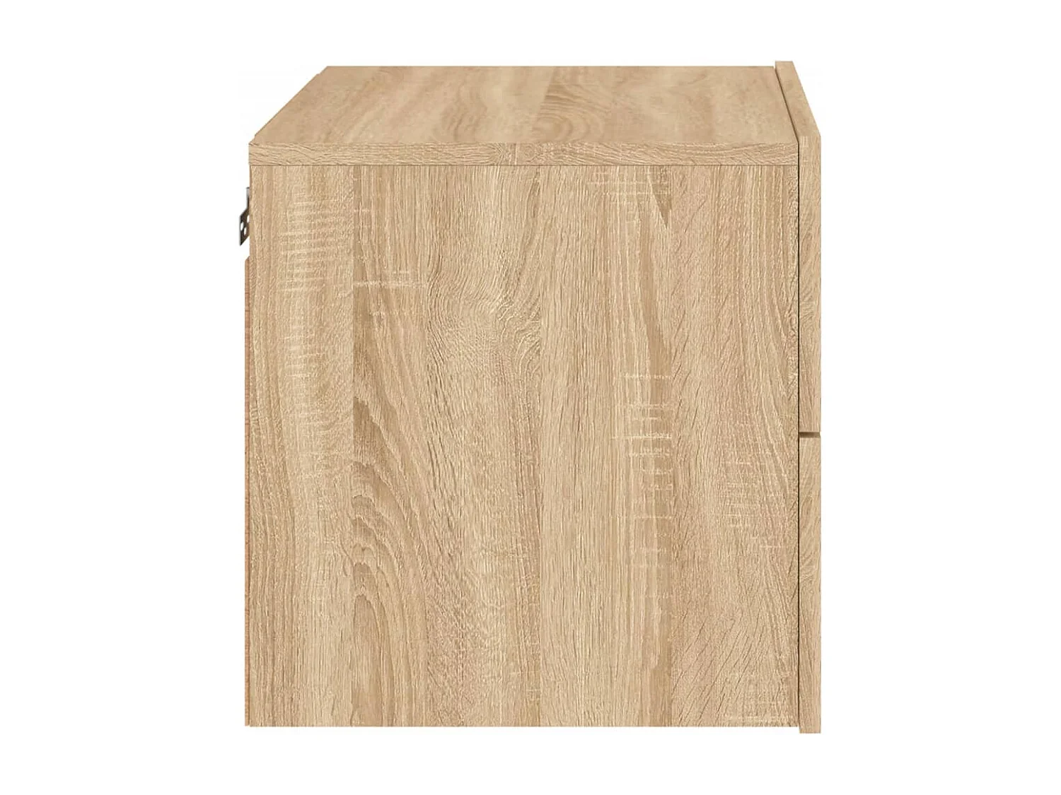 Rhylan  Table de chevet murale avec lumières LED chêne sonoma