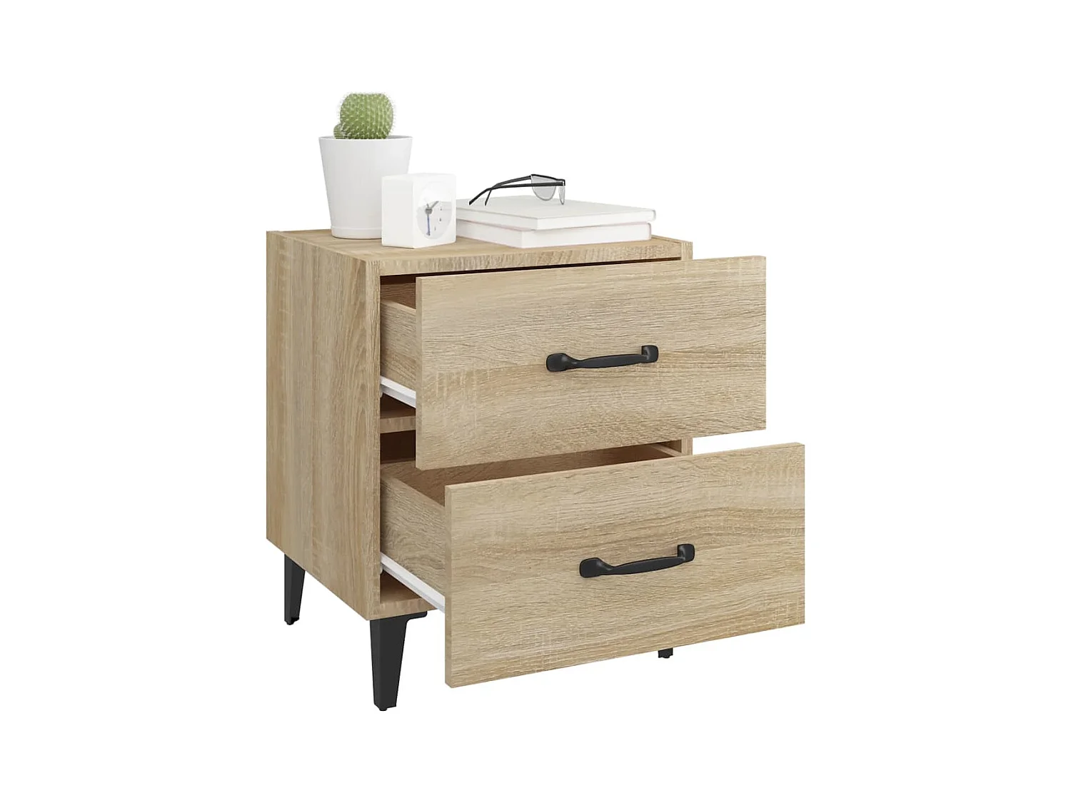 Higginsville  Tables de chevet 2 pcs Chêne sonoma 40x35x47,5 cm