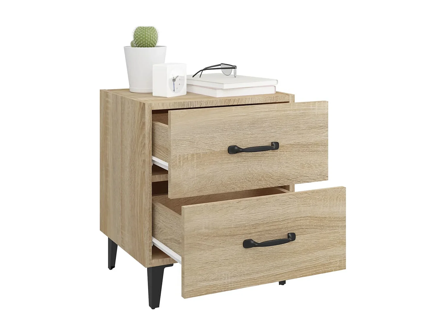 Higginsville  Tables de chevet 2 pcs Chêne sonoma 40x35x47,5 cm