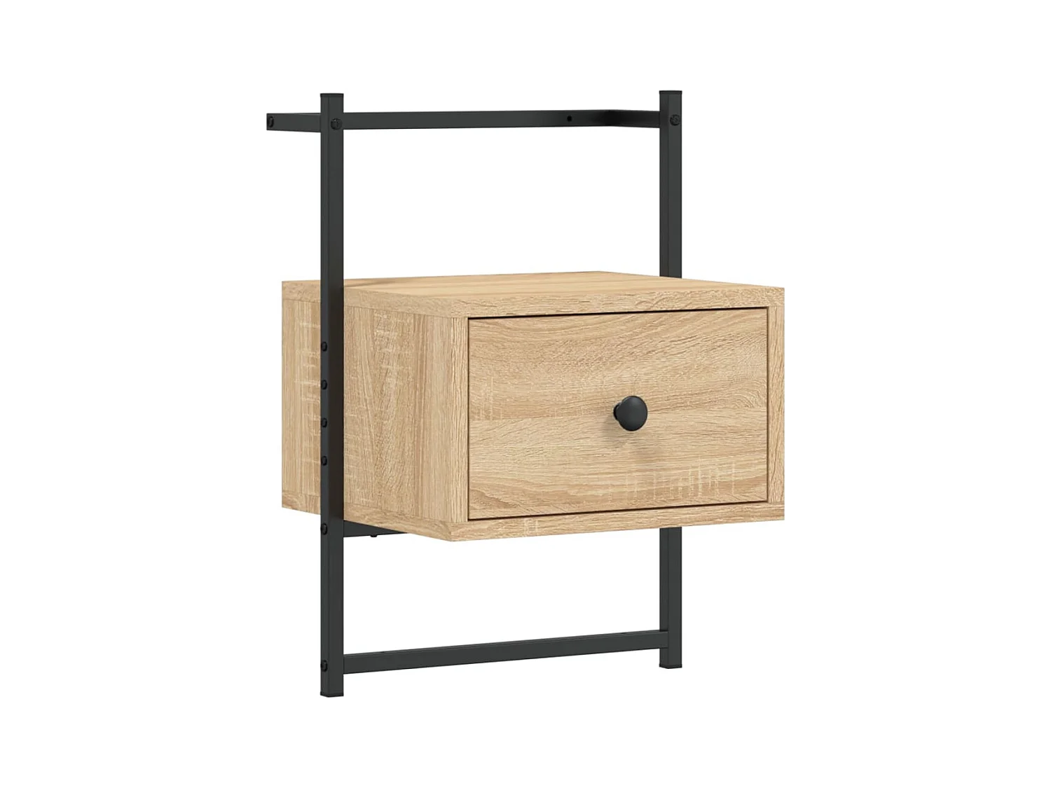 Nyra  Table de chevet murale 2 pcs chêne sonoma 35x30x51 cm