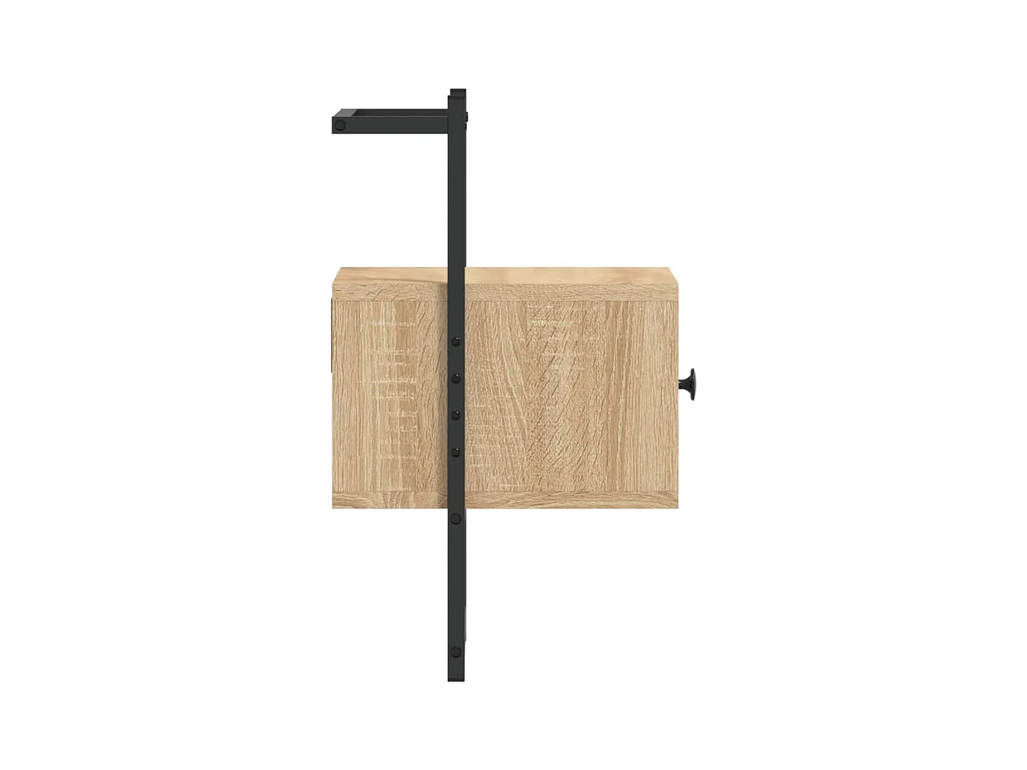 Nyra  Table de chevet murale 2 pcs chêne sonoma 35x30x51 cm