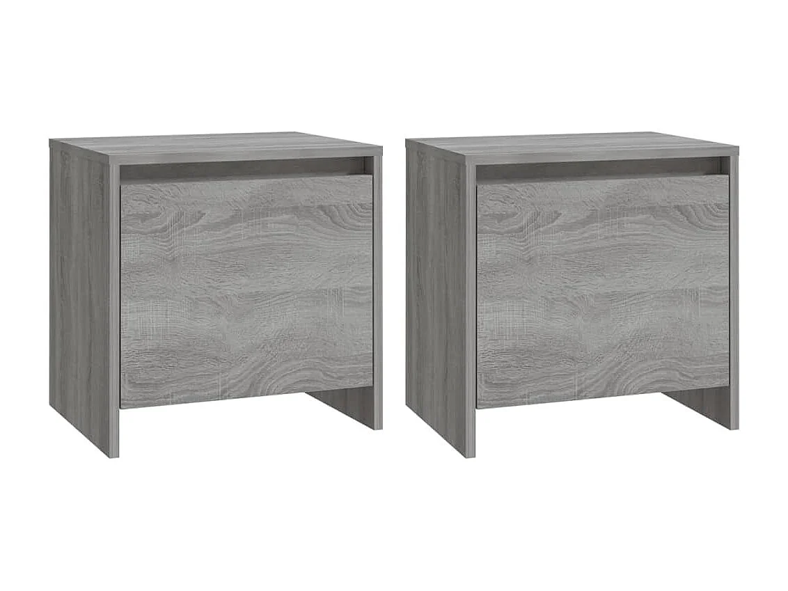 Little Rock  Tables de chevet 2 pcs Sonoma gris 45x34x44,5cm bois ingénierie