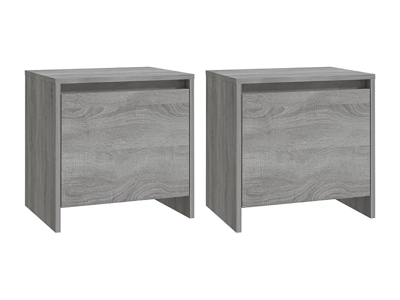 Little Rock  Tables de chevet 2 pcs Sonoma gris 45x34x44,5cm bois ingénierie