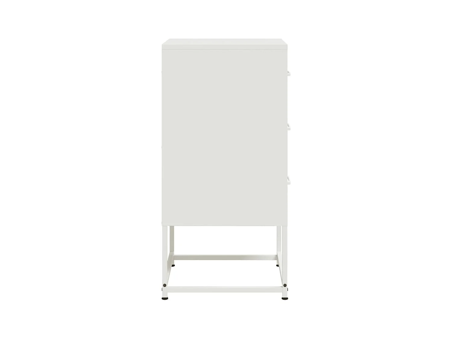 Isle of Hope  Tables de chevet 2 pcs blanc 36x39x78 cm acier
