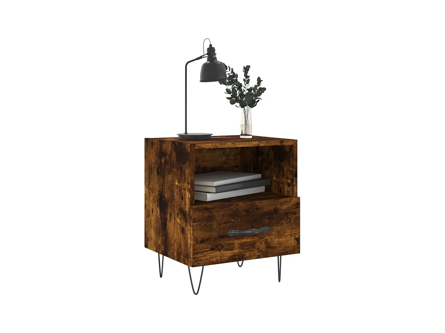 Joshua Tree  Tables de chevet 2pcs chêne fumé 40x35x47,5cm bois d’ingénierie