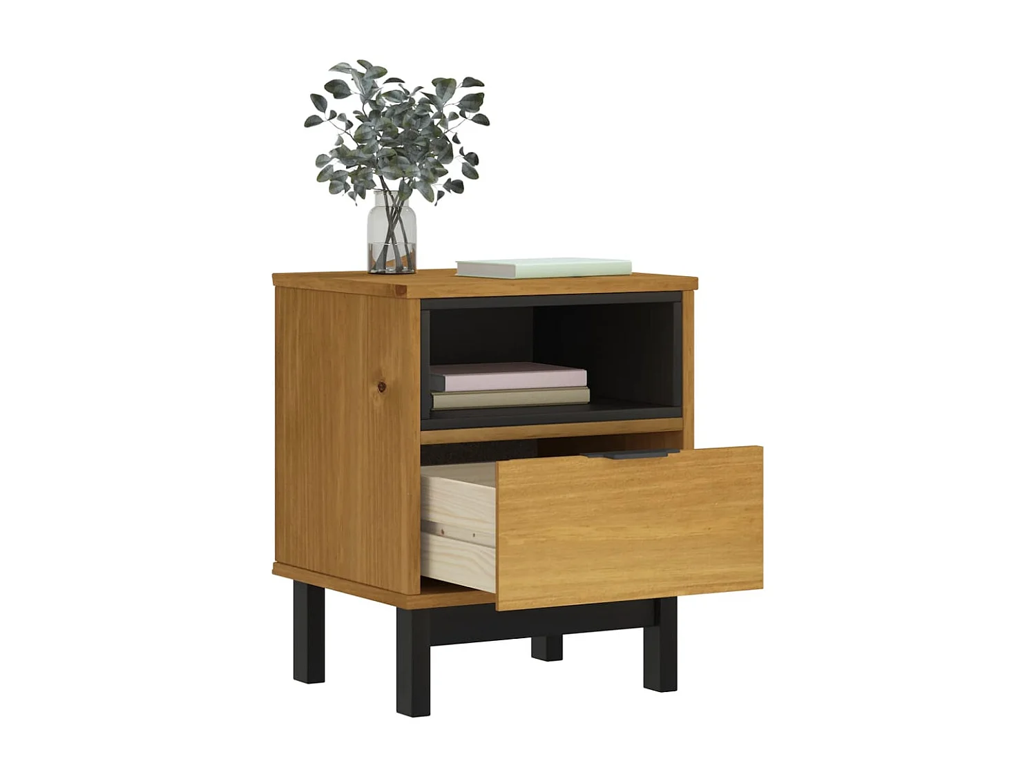 Prolenta Premium -  Table de chevet FLAM 40x35x50 cm bois de pin massif