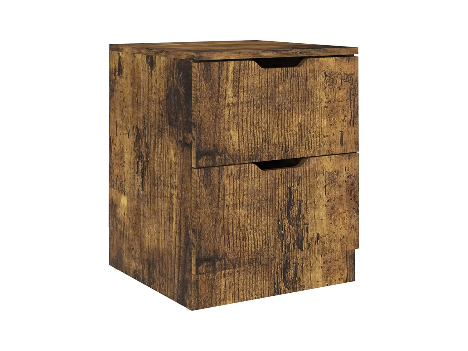 Jenae  Tables de chevet 2 pcs chêne fumé 40x40x50 cm bois d'ingénierie