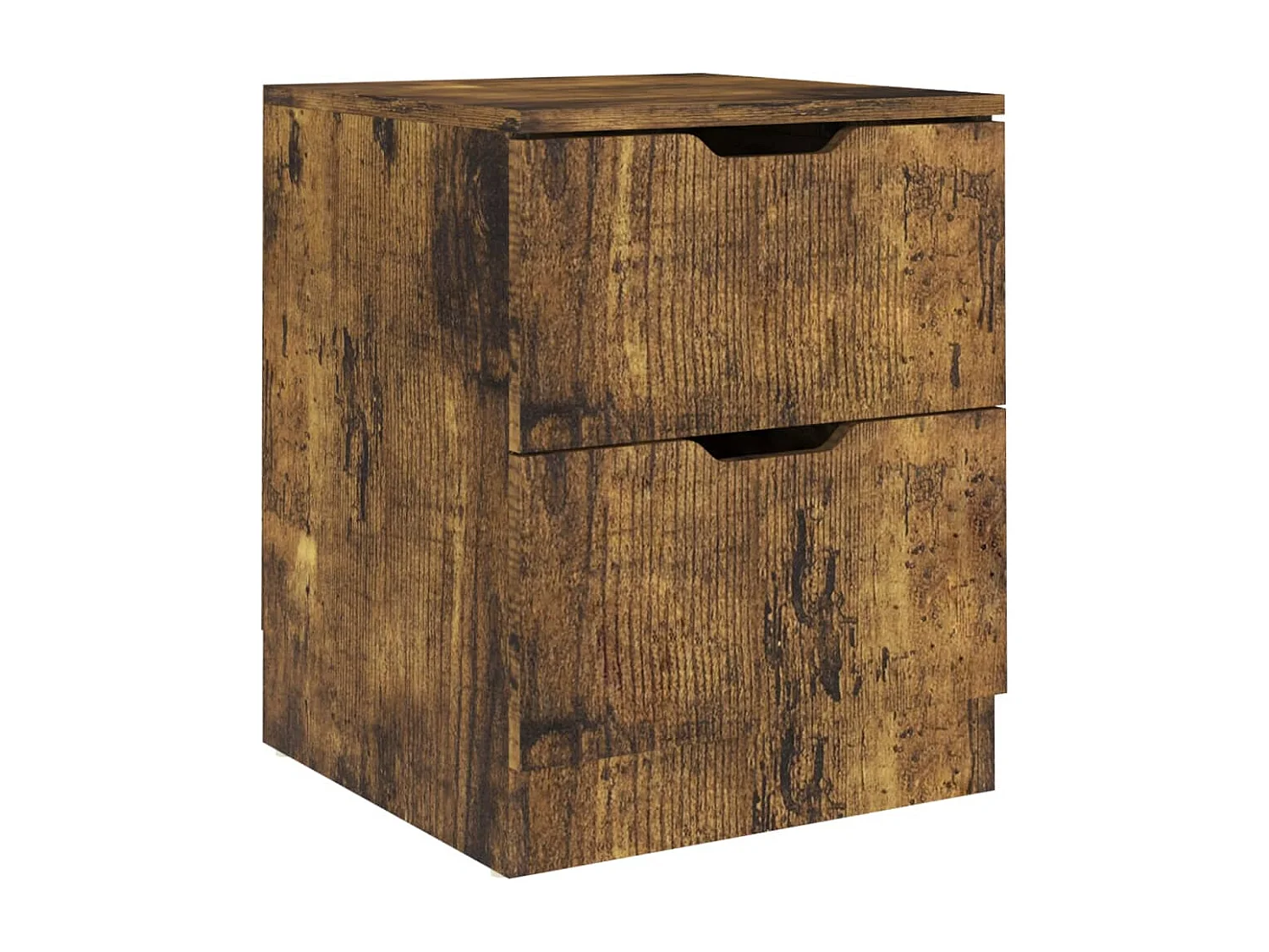 Jenae  Tables de chevet 2 pcs chêne fumé 40x40x50 cm bois d'ingénierie