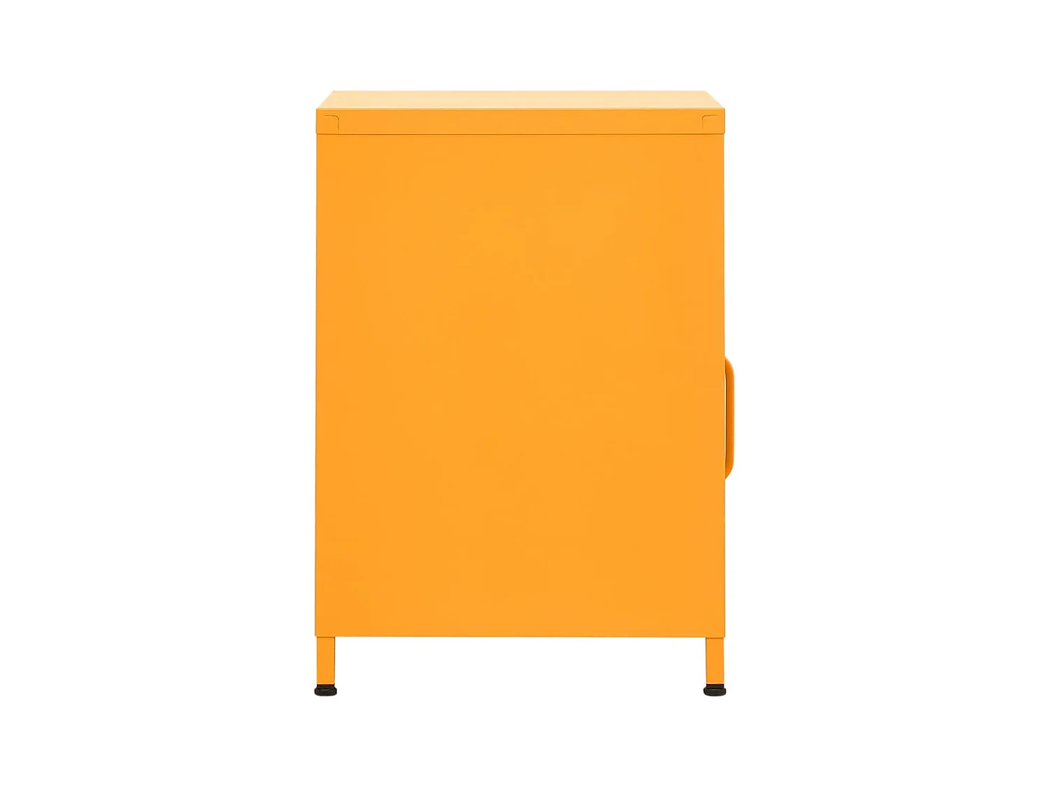 Sylora  Tables de chevet 2 pcs Jaune moutarde 35x35x51 cm Acier