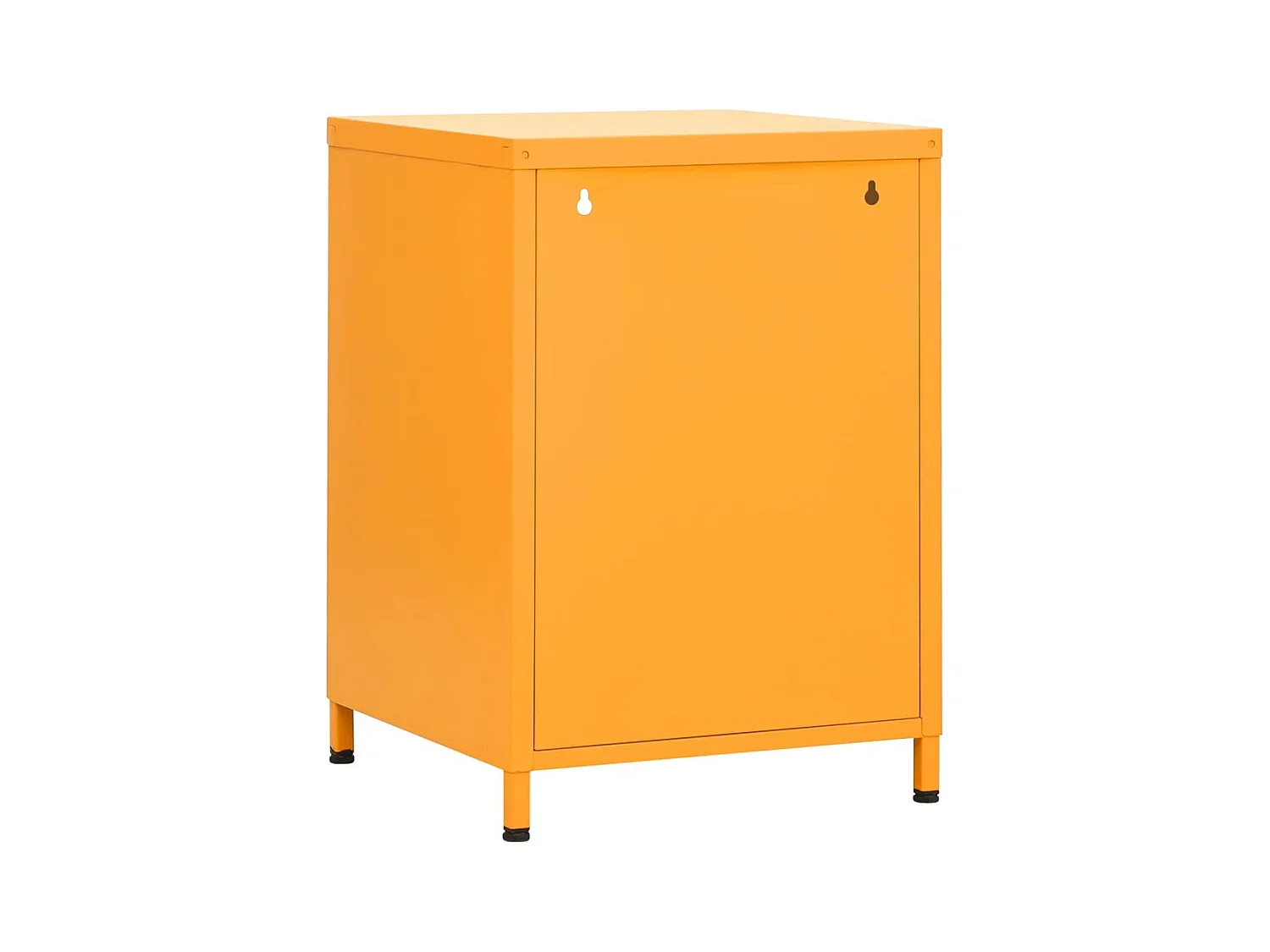 Sylora  Tables de chevet 2 pcs Jaune moutarde 35x35x51 cm Acier