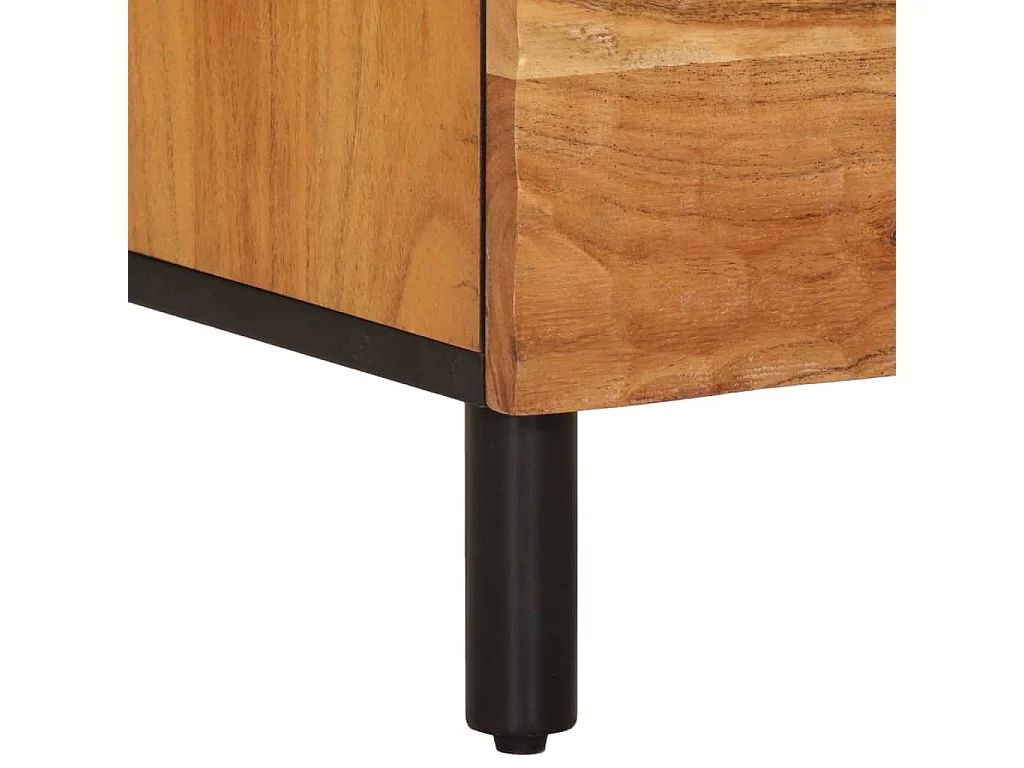 Asrin  Table de chevet 50x33x60 cm bois d'acacia solide