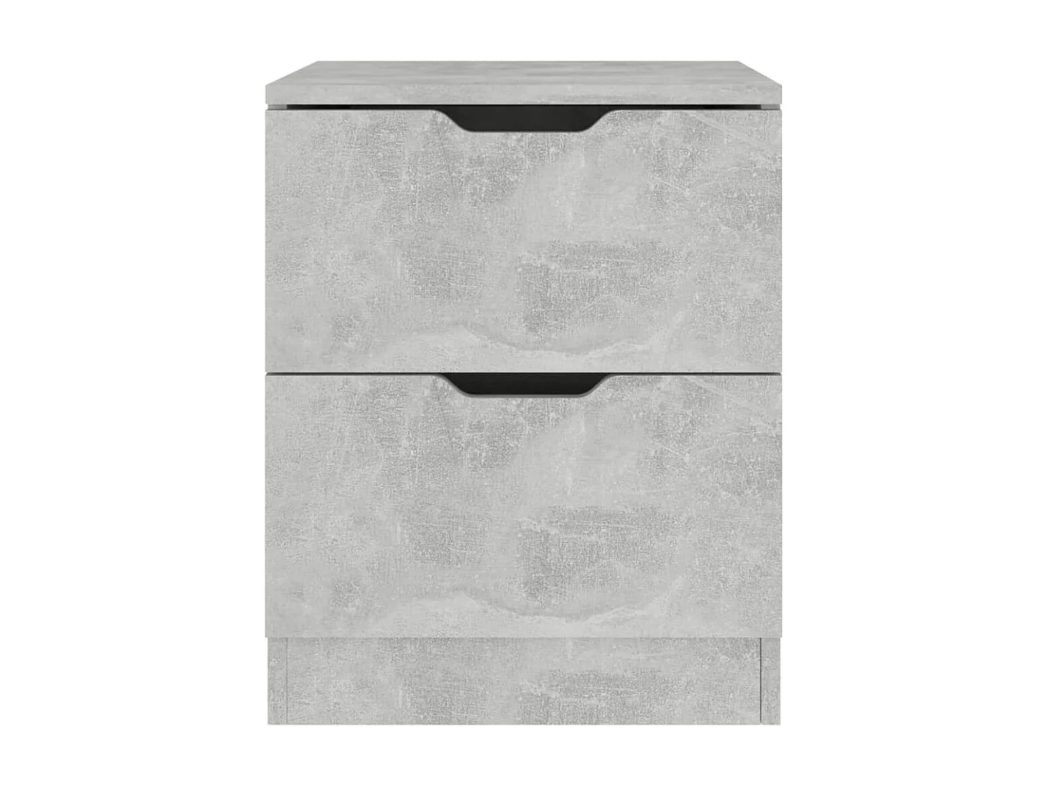 Jenae  Table de chevet gris béton 40x40x50 cm bois d’ingénierie