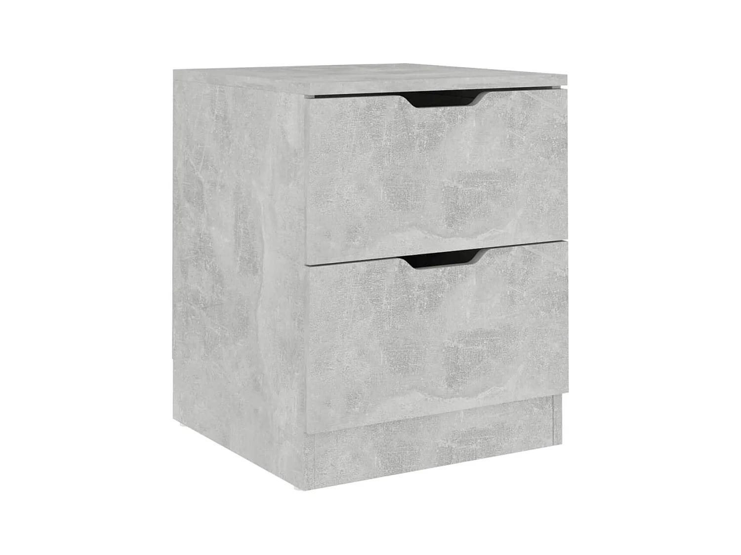 Jenae  Table de chevet gris béton 40x40x50 cm bois d’ingénierie