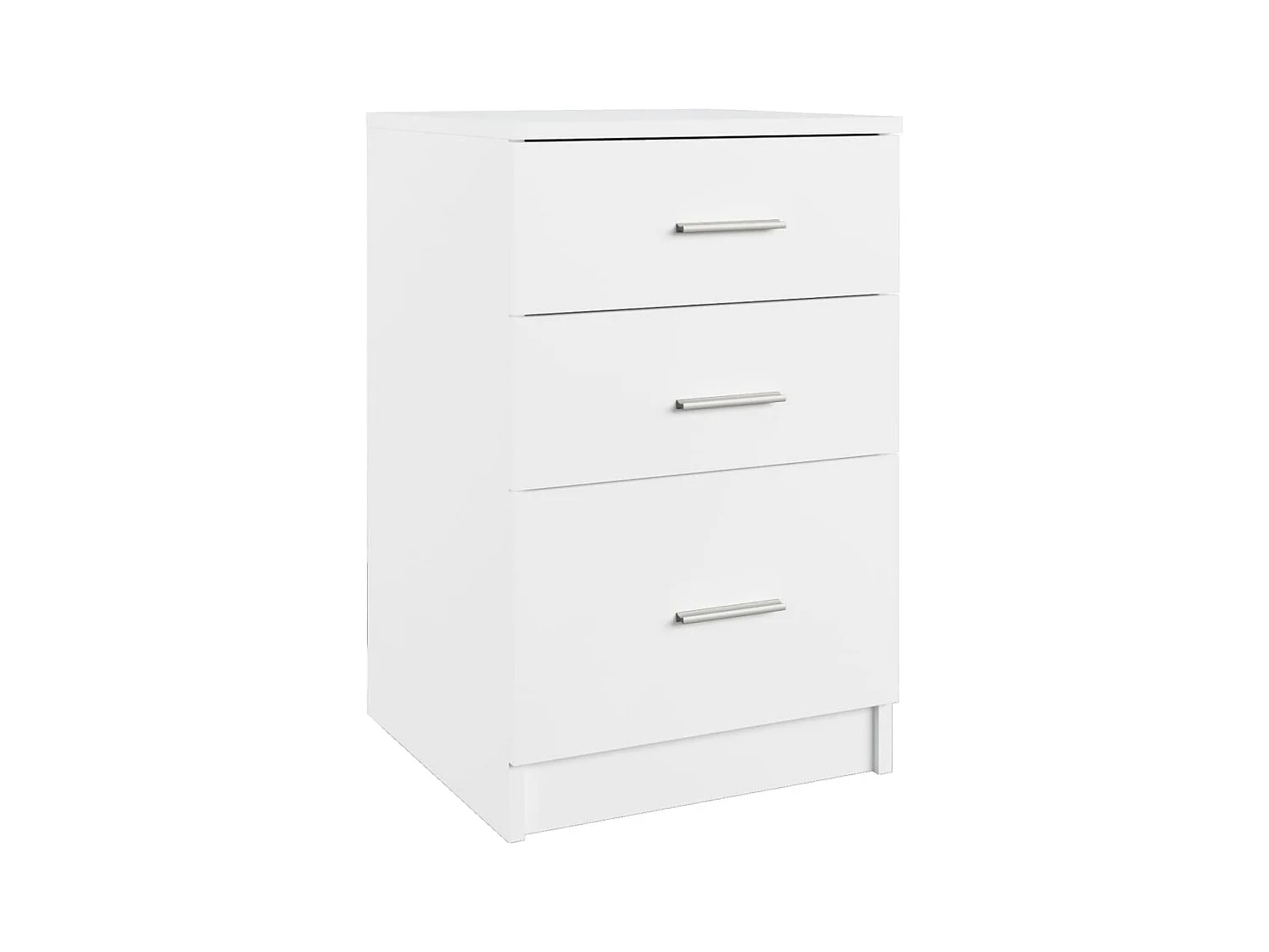 Vacaville  Table de chevet Blanc 40x40x63 cm Bois d’ingénierie