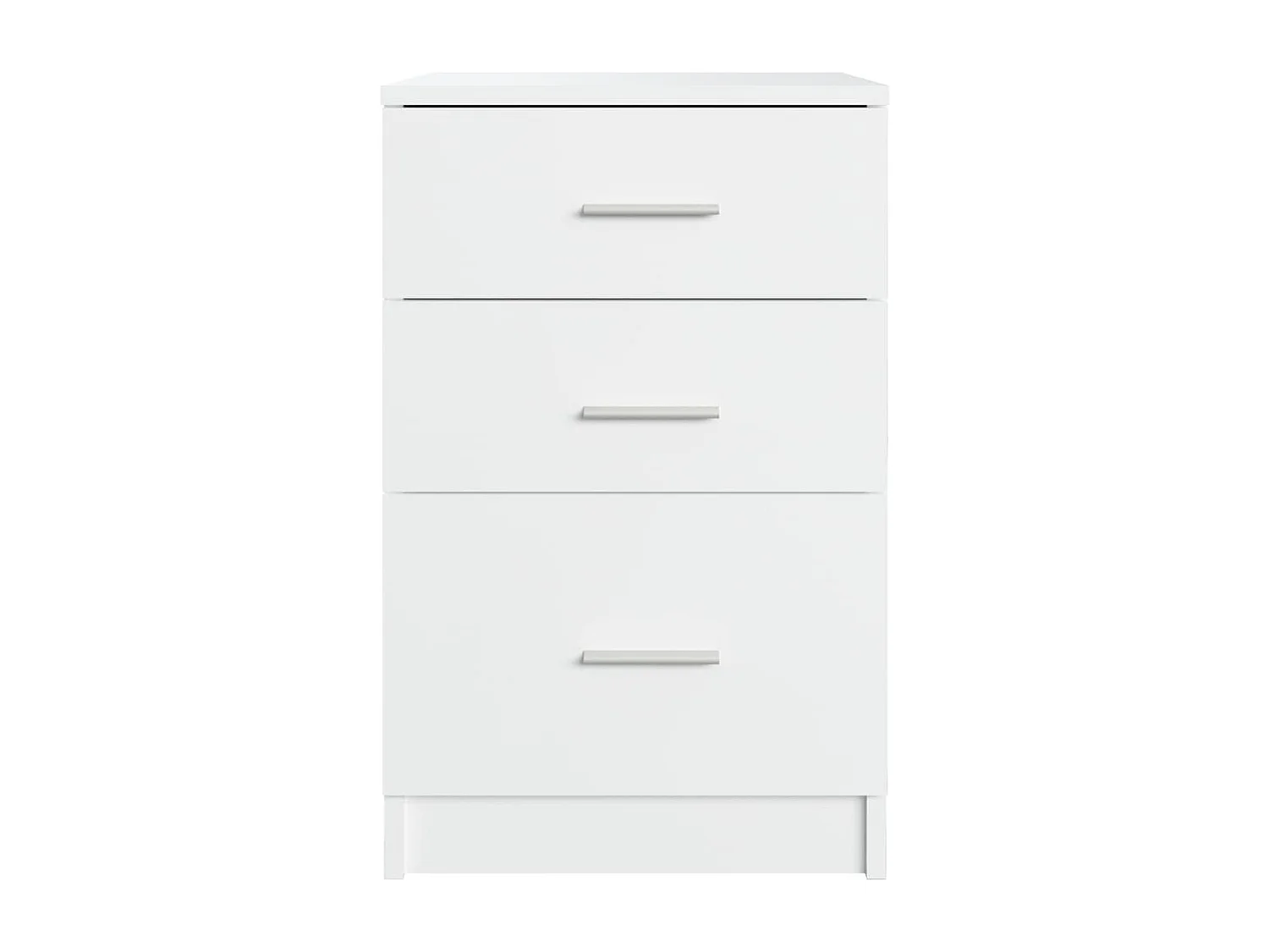 Vacaville  Table de chevet Blanc 40x40x63 cm Bois d’ingénierie