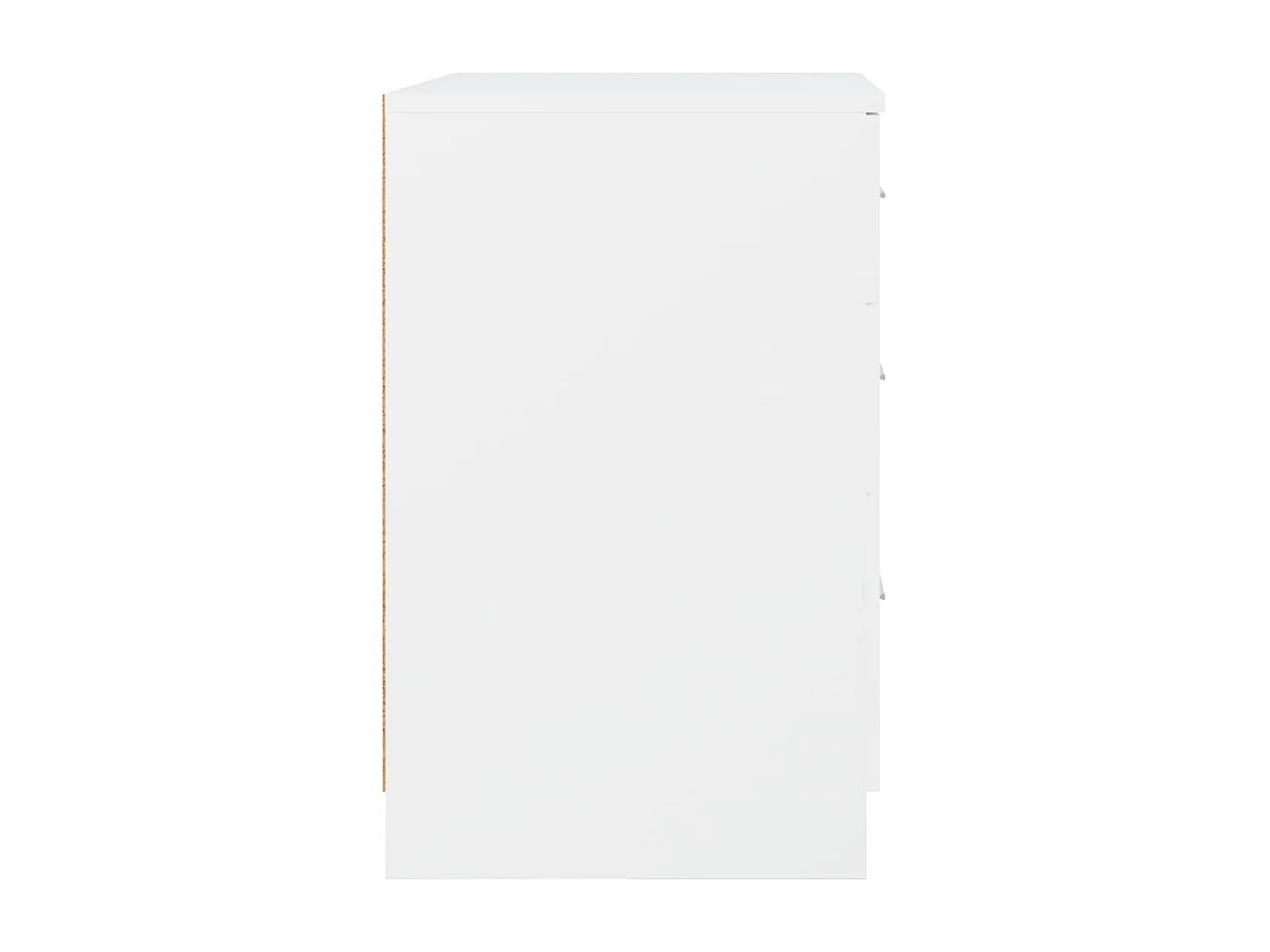 Vacaville  Table de chevet Blanc 40x40x63 cm Bois d’ingénierie