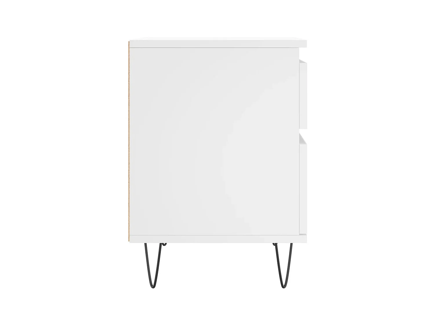 Ineke  Tables de chevet 2 pcs blanc 40x35x50 cm bois d’ingénierie