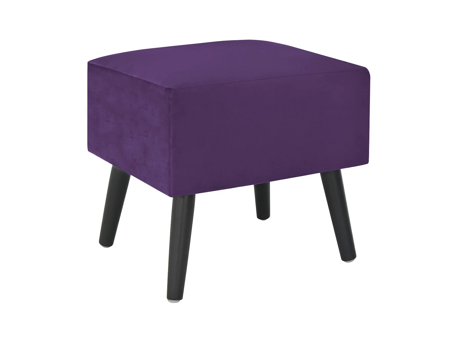 Dorien  Tables de chevet 2 pcs Violet foncé 40x35x40 cm Velours