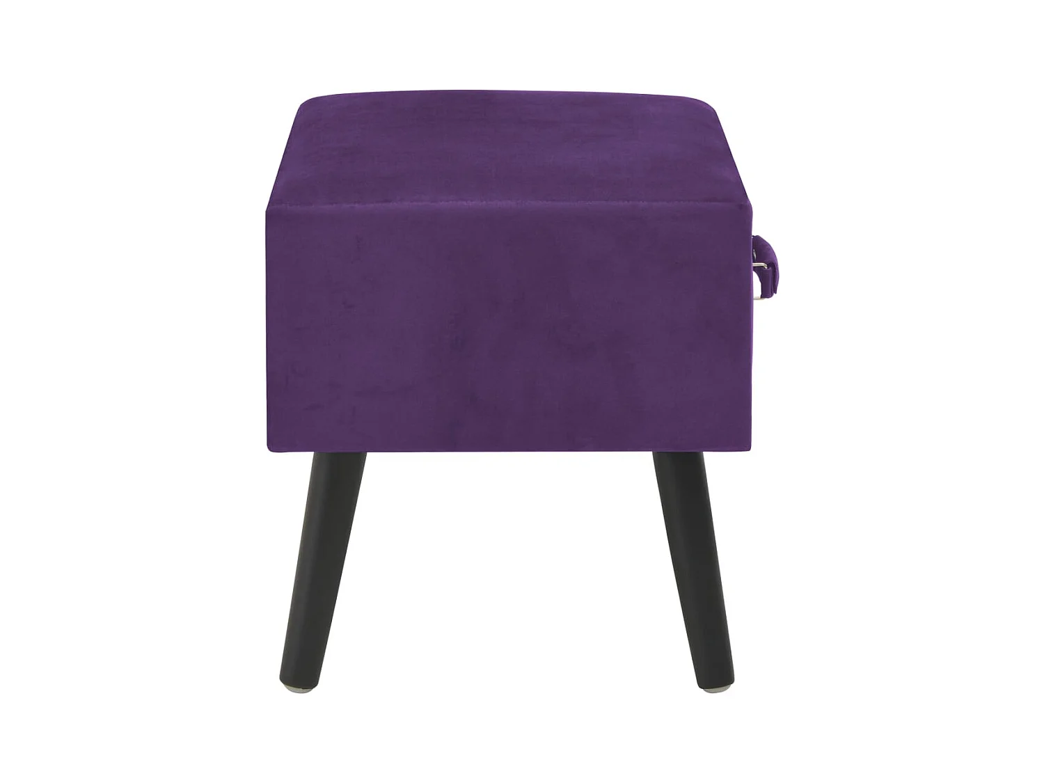 Dorien  Tables de chevet 2 pcs Violet foncé 40x35x40 cm Velours