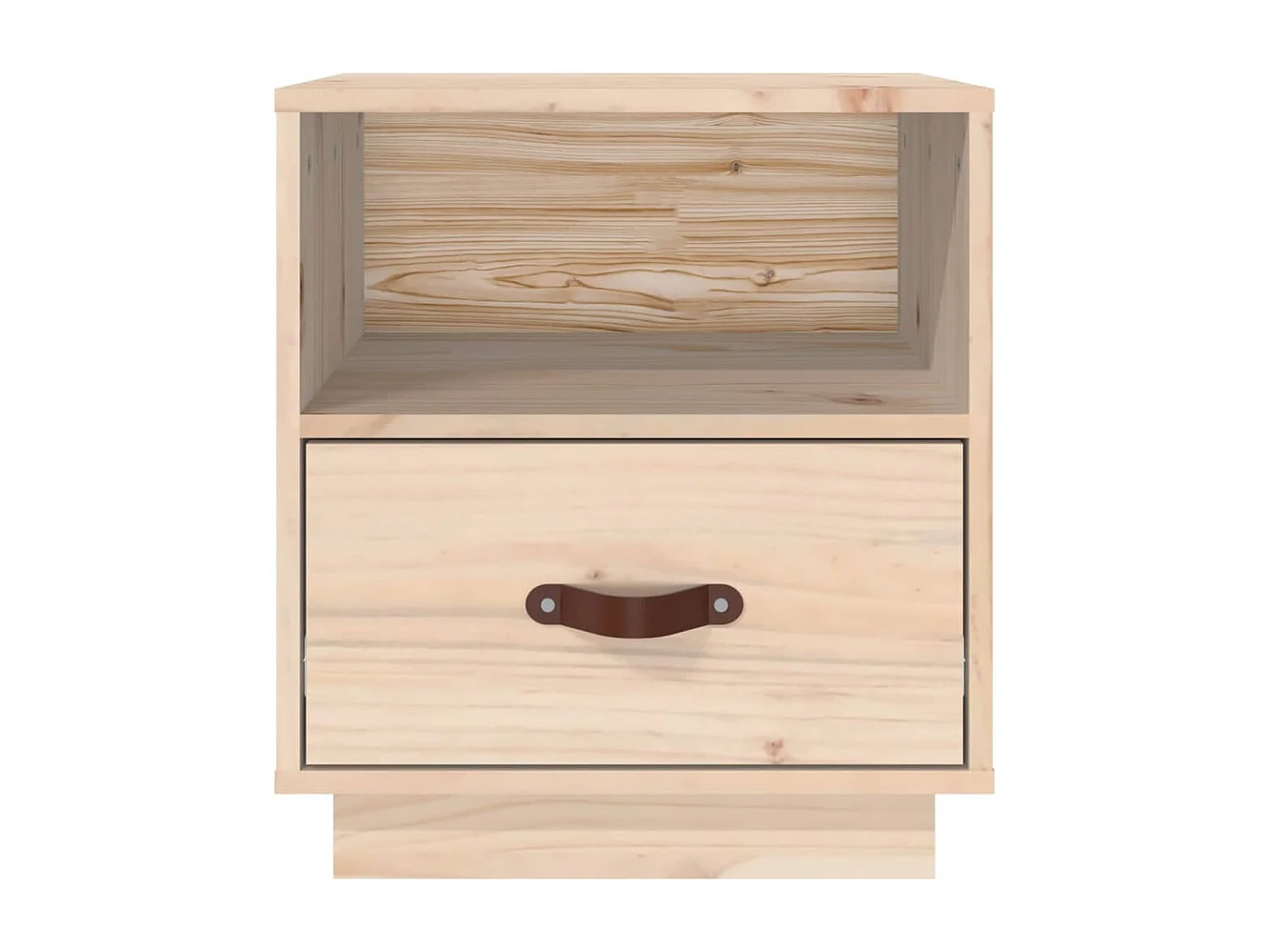 Lydar  Comodino 40x34x45 cm in Legno Massello di Pino