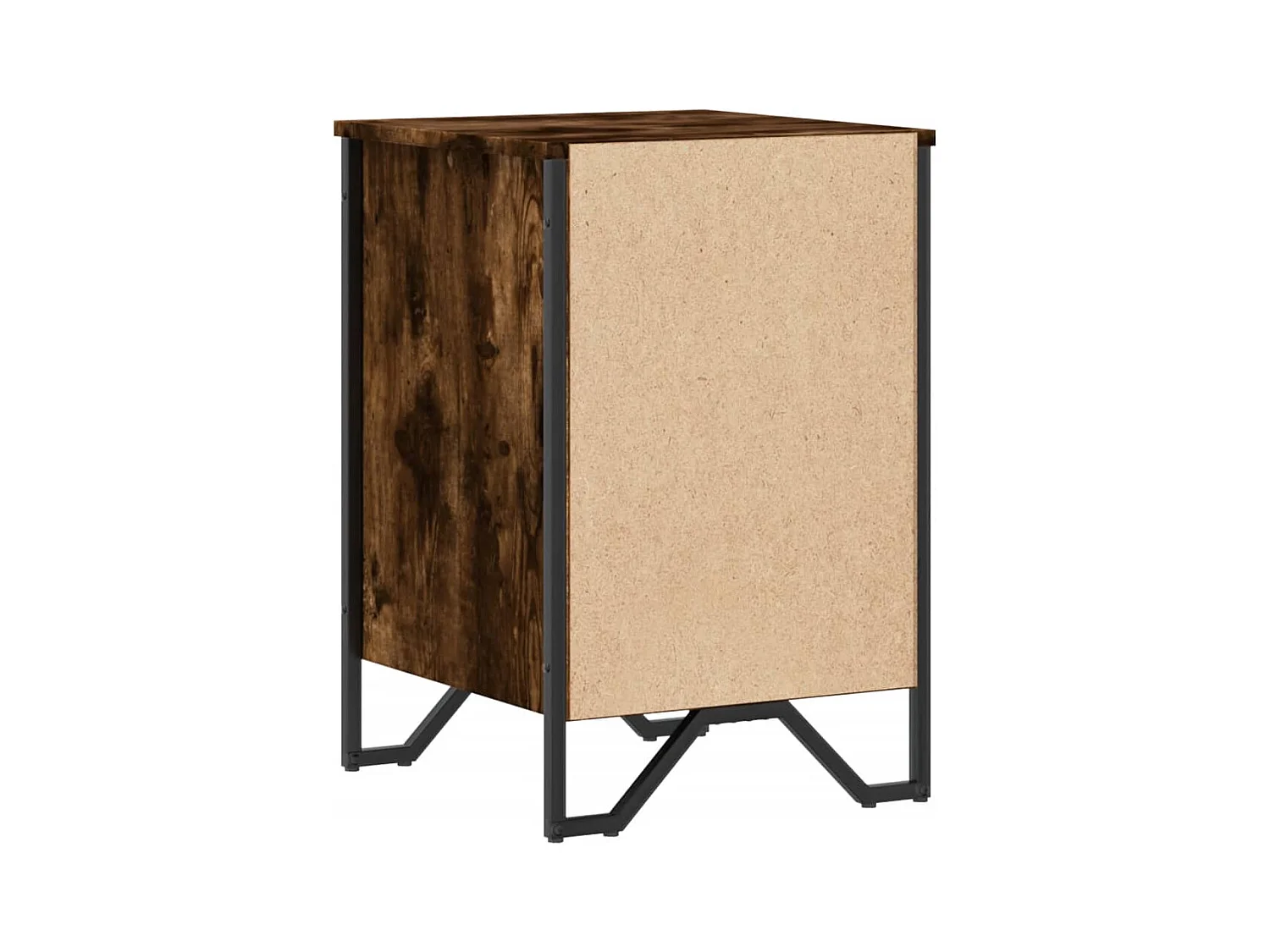Mario  Table de chevet chêne fumé 40x41x60 cm bois d'ingénierie