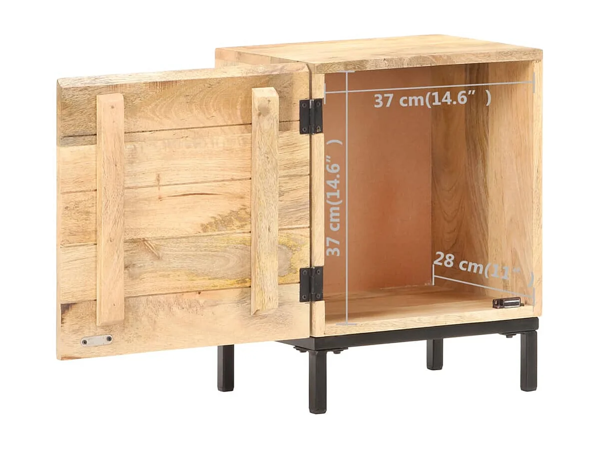 Garden Furniture -  Nachttisch 40x30x51 cm Mango Massivholz