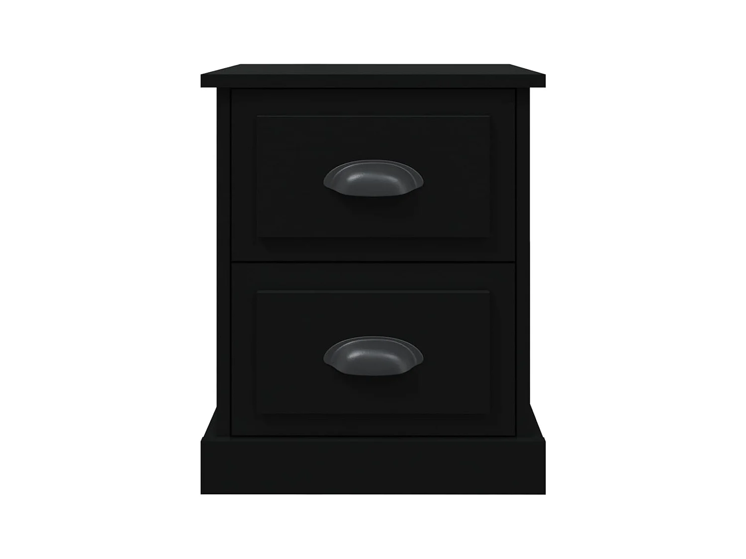 Arras  Table de chevet noir 39x39x47,5 cm bois d’ingénierie