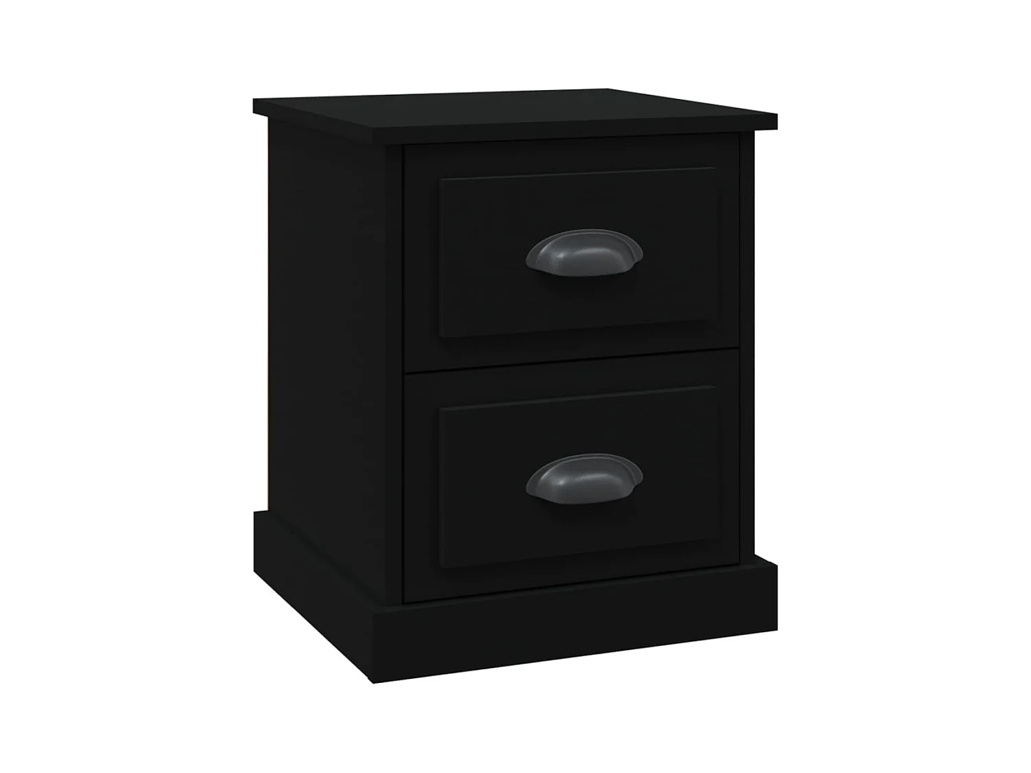 Arras  Table de chevet noir 39x39x47,5 cm bois d’ingénierie