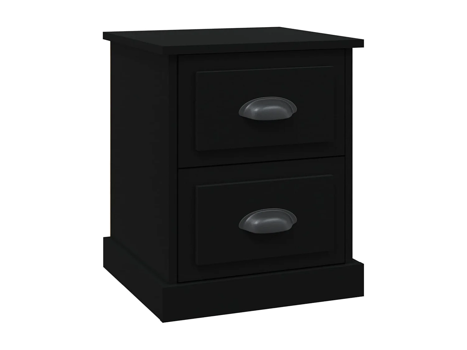 Arras  Table de chevet noir 39x39x47,5 cm bois d’ingénierie