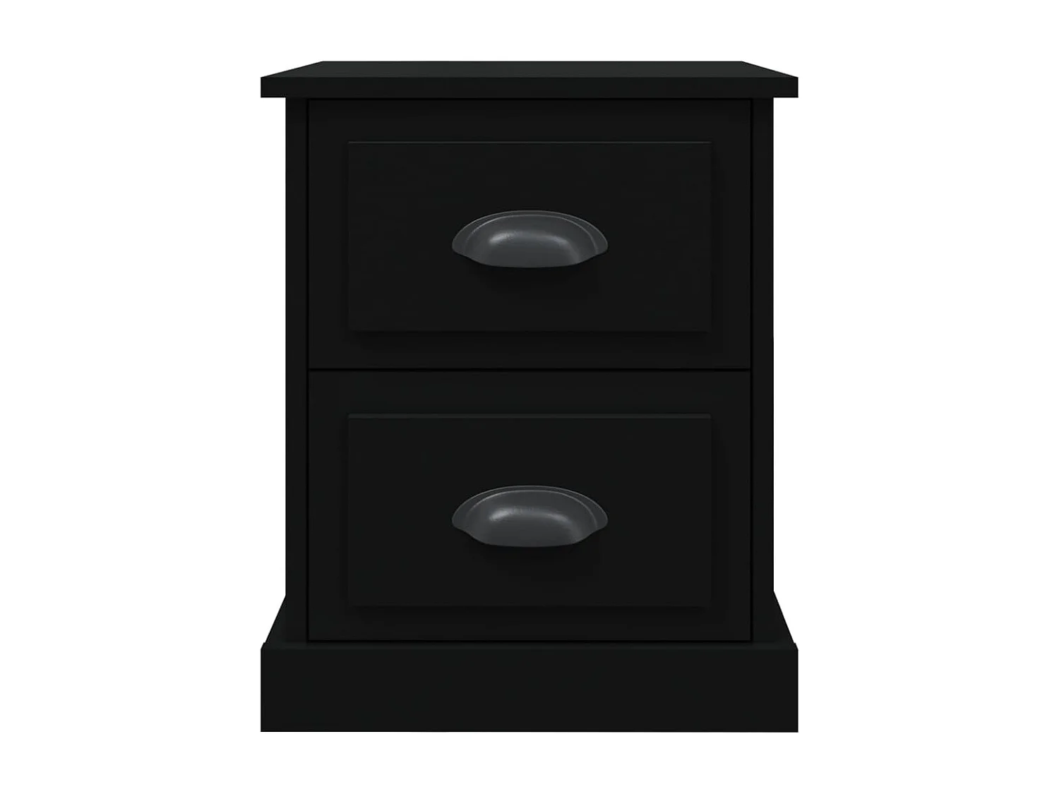 Arras  Table de chevet noir 39x39x47,5 cm bois d’ingénierie