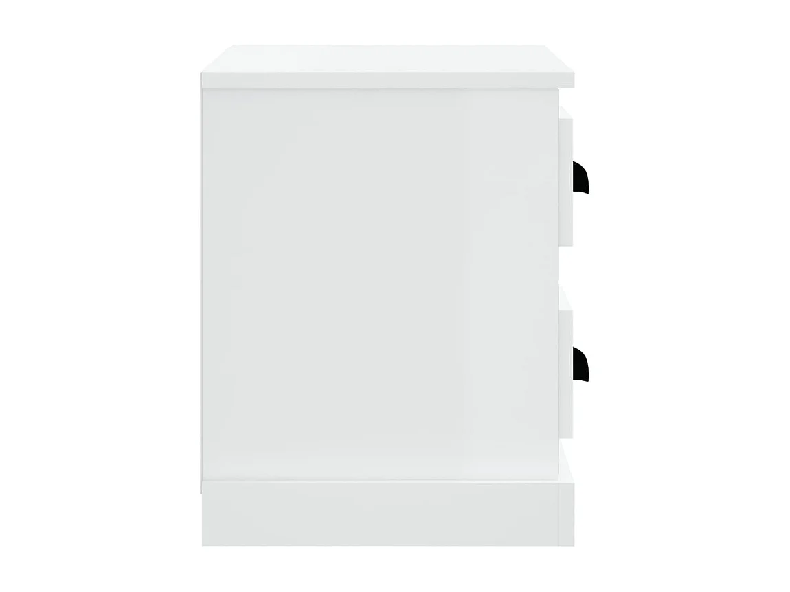 North Las Vegas  Table de chevet blanc 60x35,5x45 cm