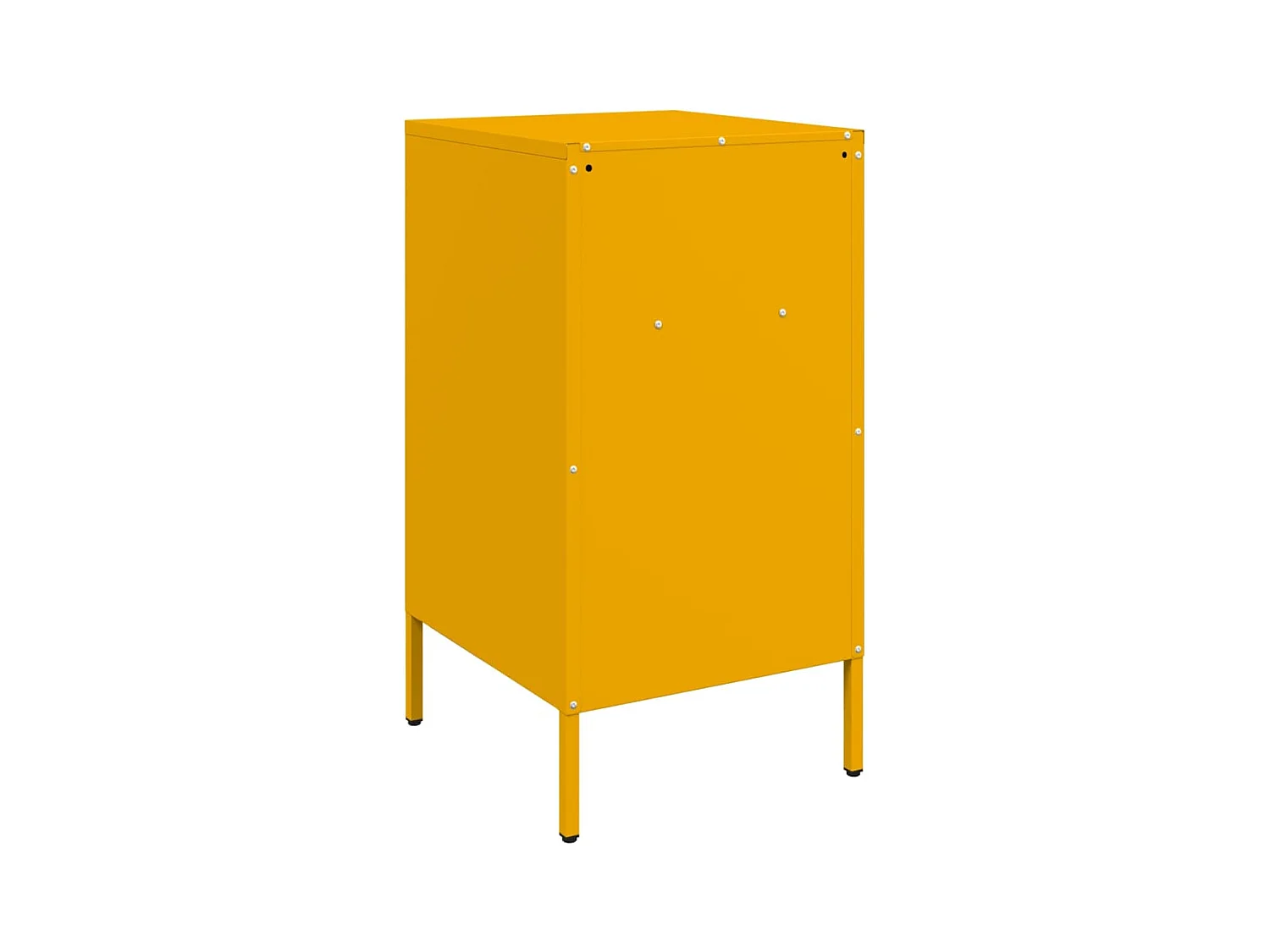 Vyndor  Tables de chevet 2 pcs jaune moutarde 36x39x68 cm acier