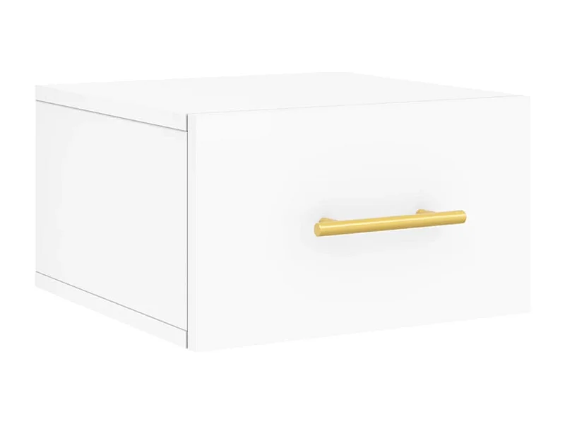 Nylo  Table de chevet murale blanc 35x35x20 cm