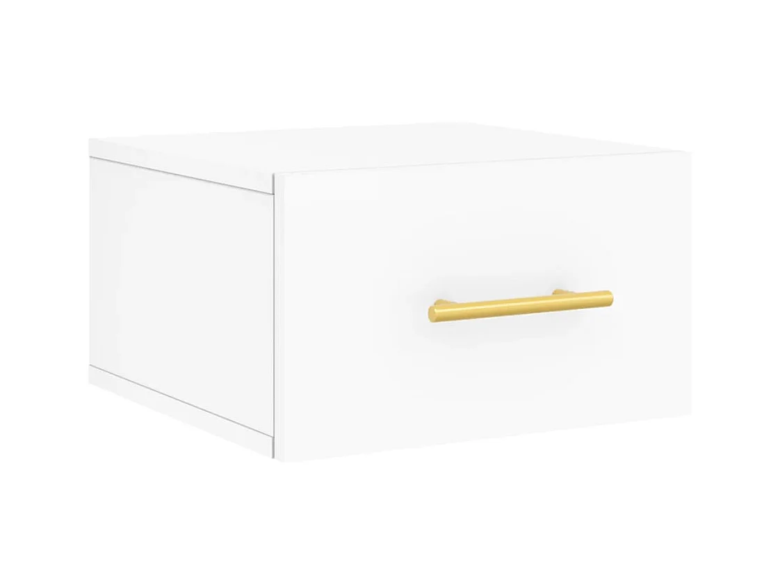 Nylo  Table de chevet murale blanc 35x35x20 cm