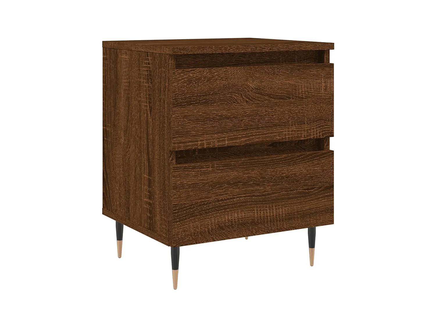 Tjeerd-Jan  Table de chevet chêne marron 40x35x50 cm bois d’ingénierie