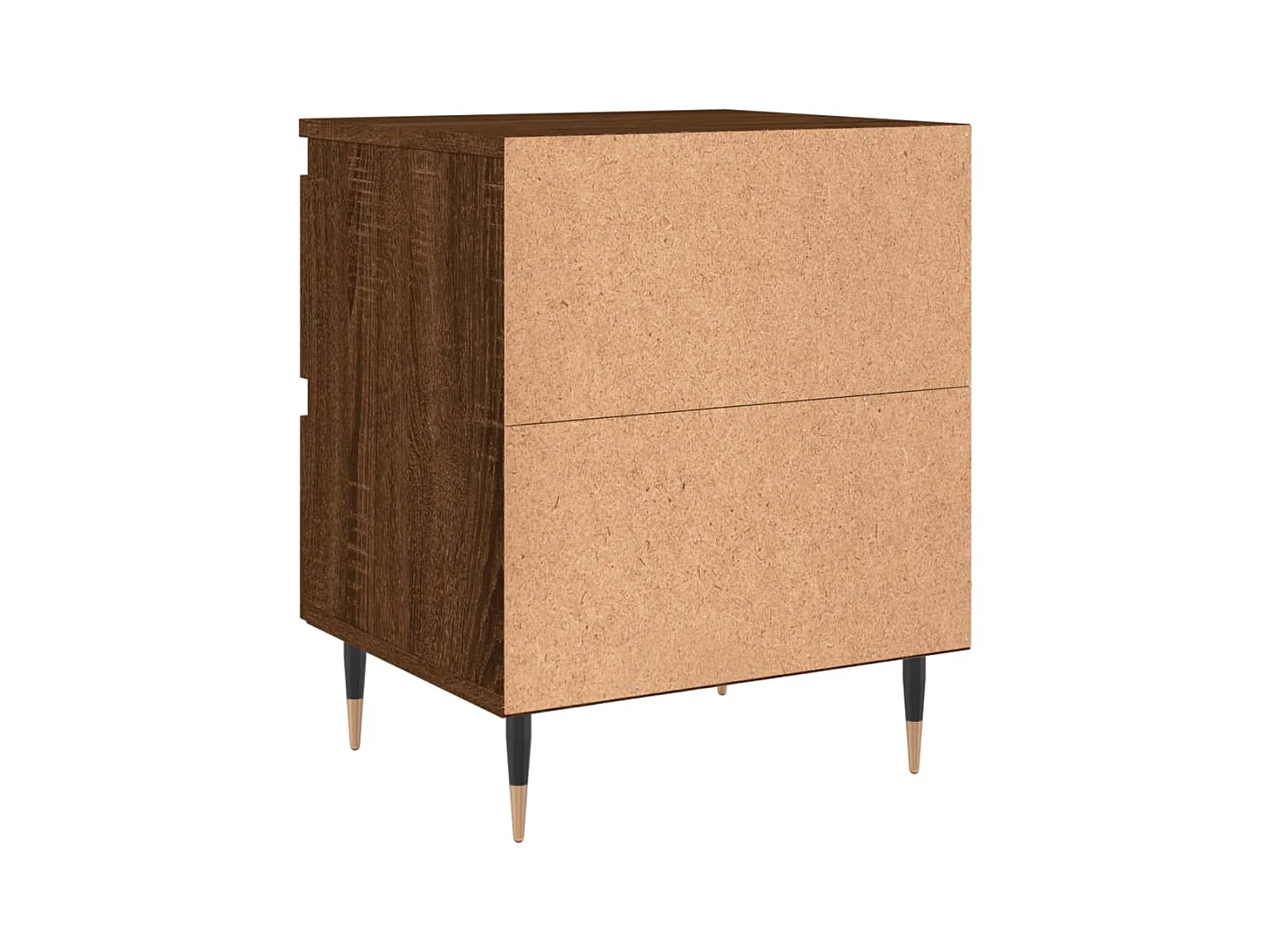 Tjeerd-Jan  Table de chevet chêne marron 40x35x50 cm bois d’ingénierie