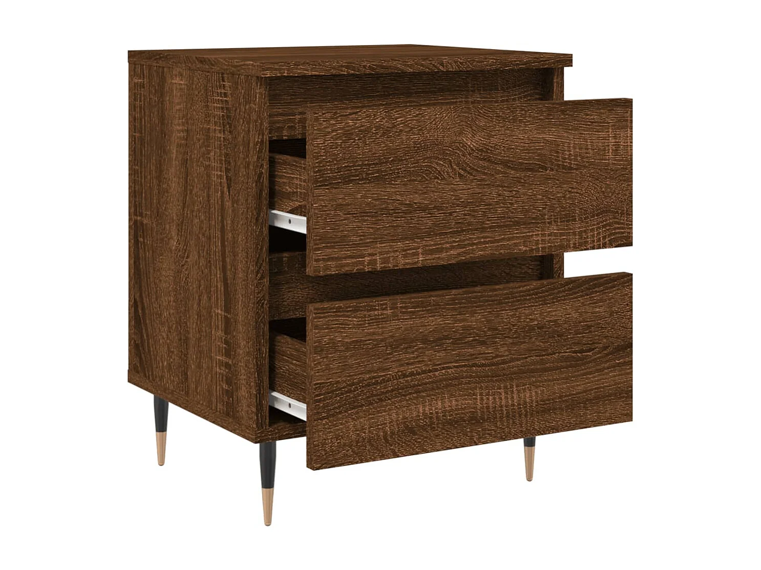 Tjeerd-Jan  Table de chevet chêne marron 40x35x50 cm bois d’ingénierie