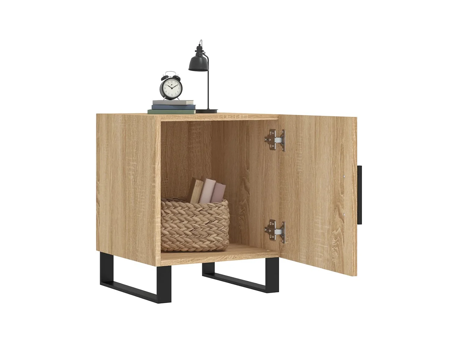 Kuopio  Tables de chevet 2 pcs chêne sonoma 40x40x50 cm bois ingénierie