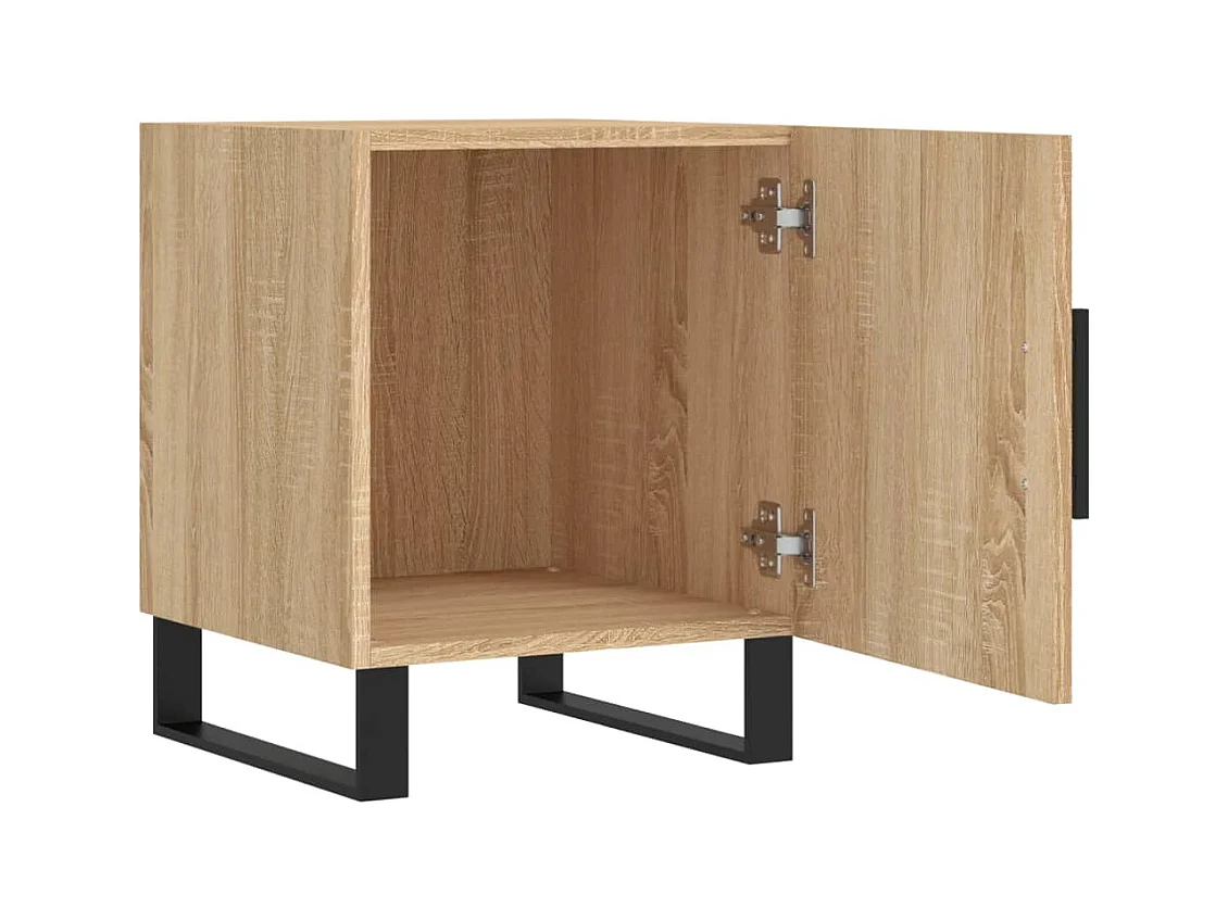 Kuopio  Tables de chevet 2 pcs chêne sonoma 40x40x50 cm bois ingénierie