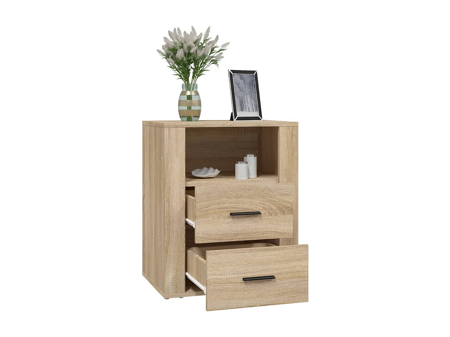 Josephine-Claire  Table de chevet Chêne sonoma 50x36x60 cm Bois d'ingénierie