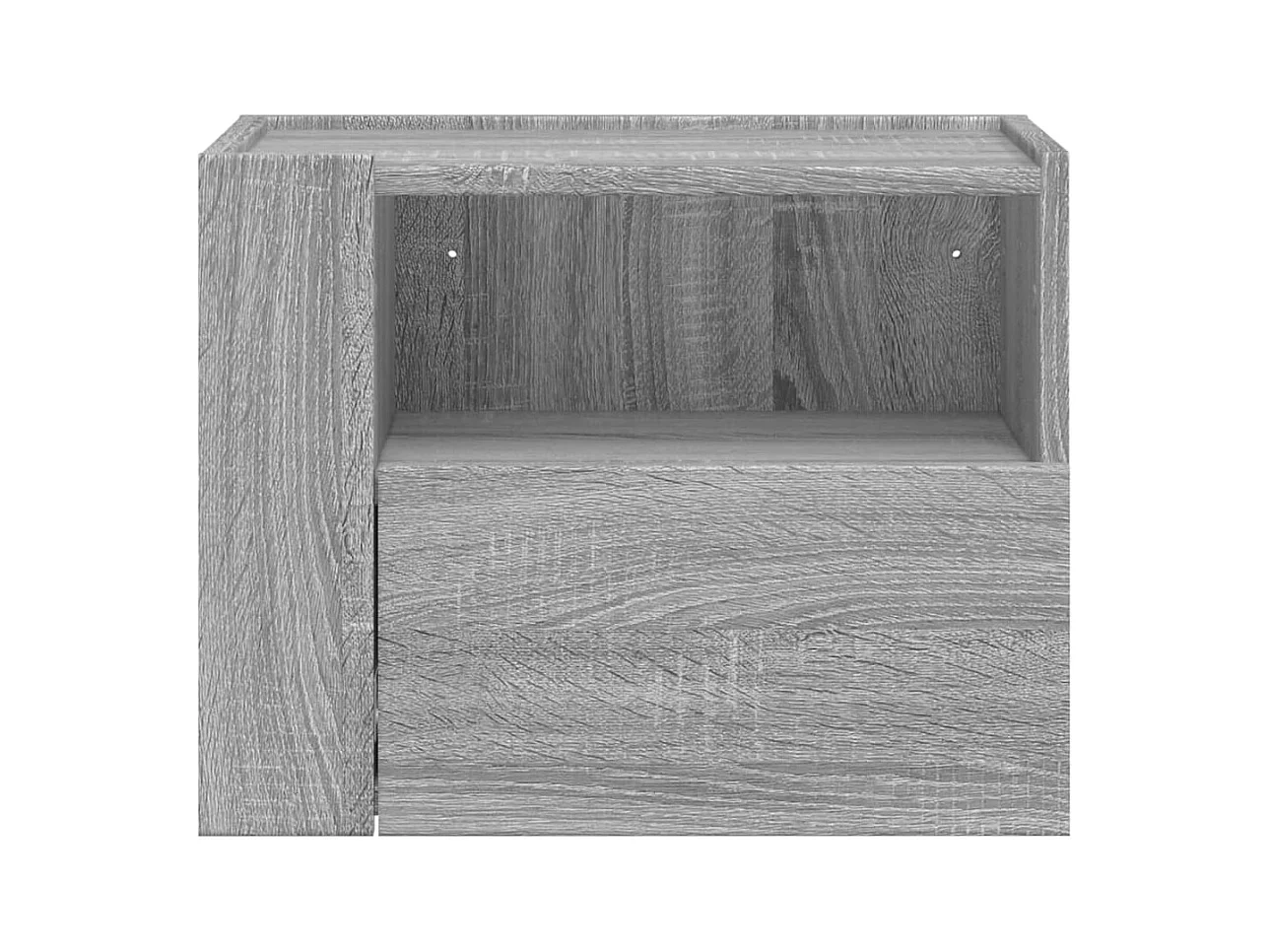 Sun City Center  Tables de chevet murales 2 pcs sonoma gris 45x30x35 cm