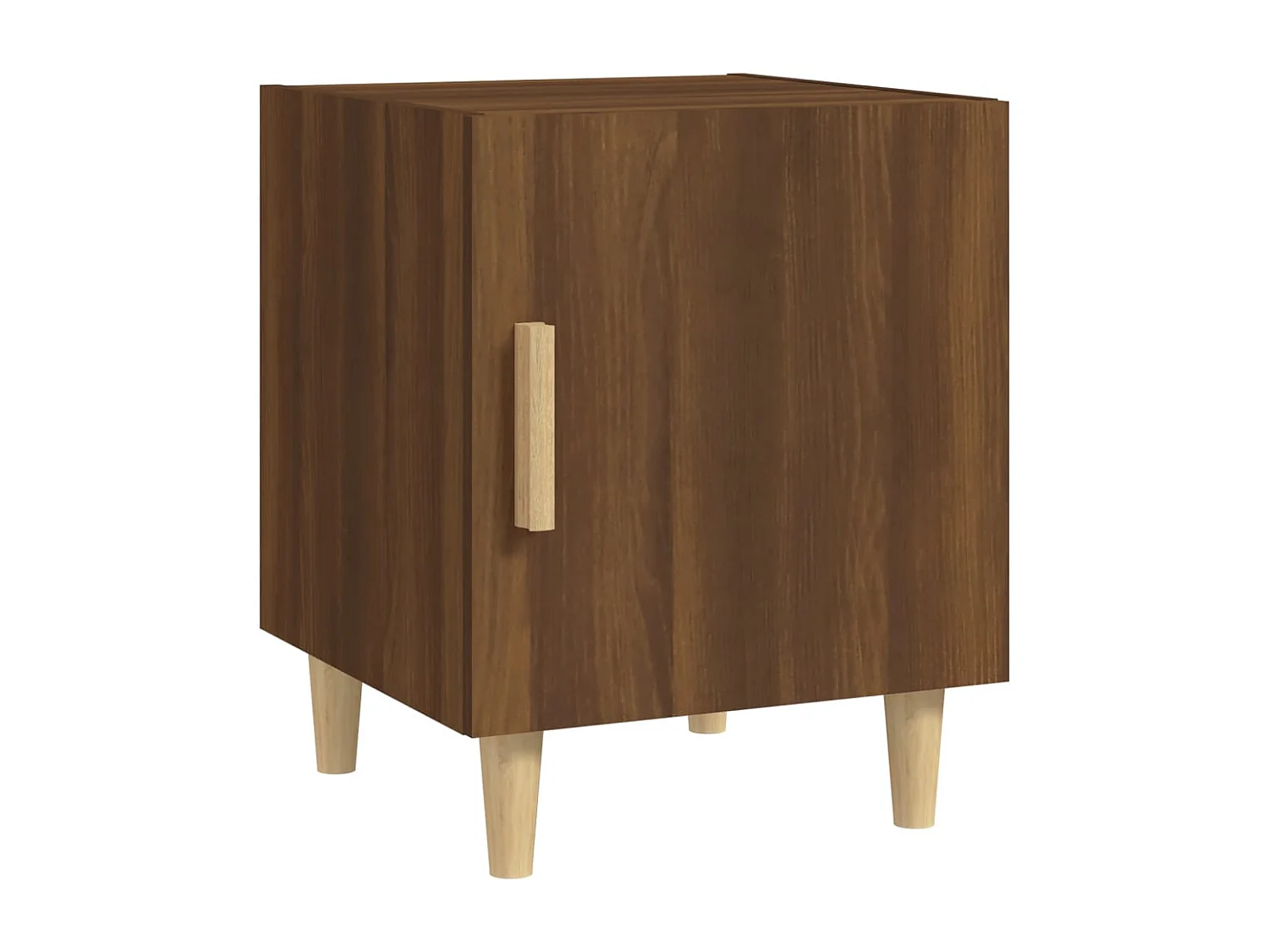 Oupeye  Table de chevet Chêne marron Bois d'ingénierie