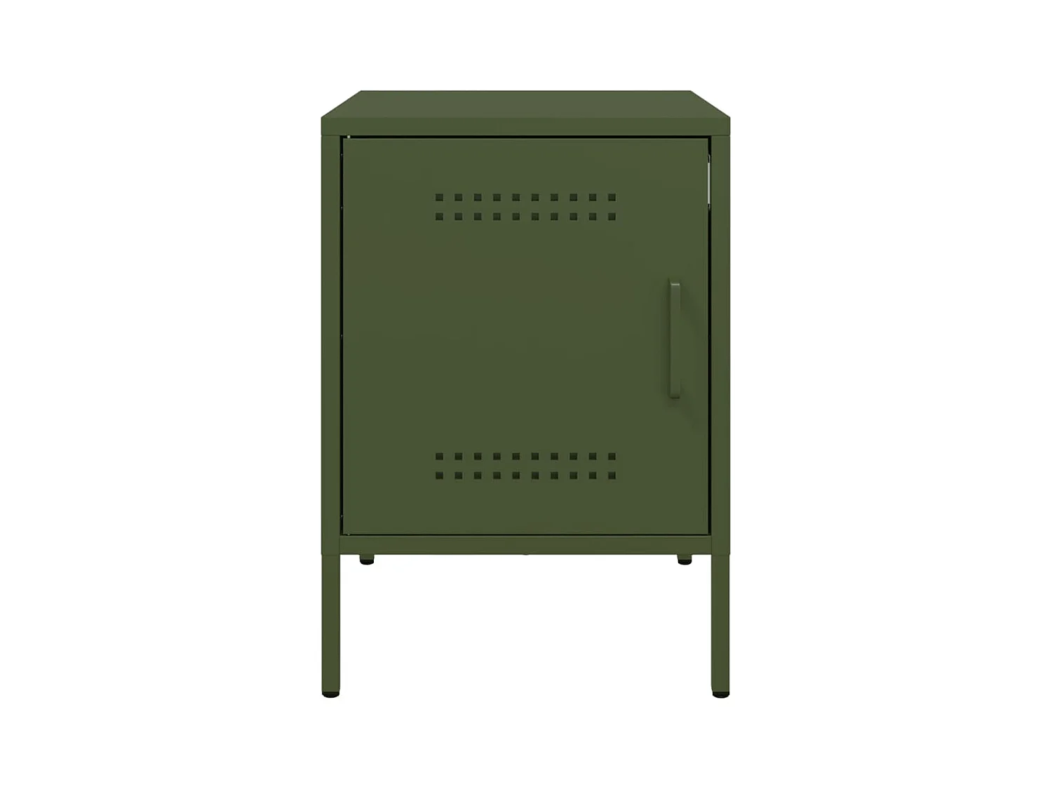 Adam Scott  Tables de chevet 2 pcs vert olive 36x39x50,5 cm acier