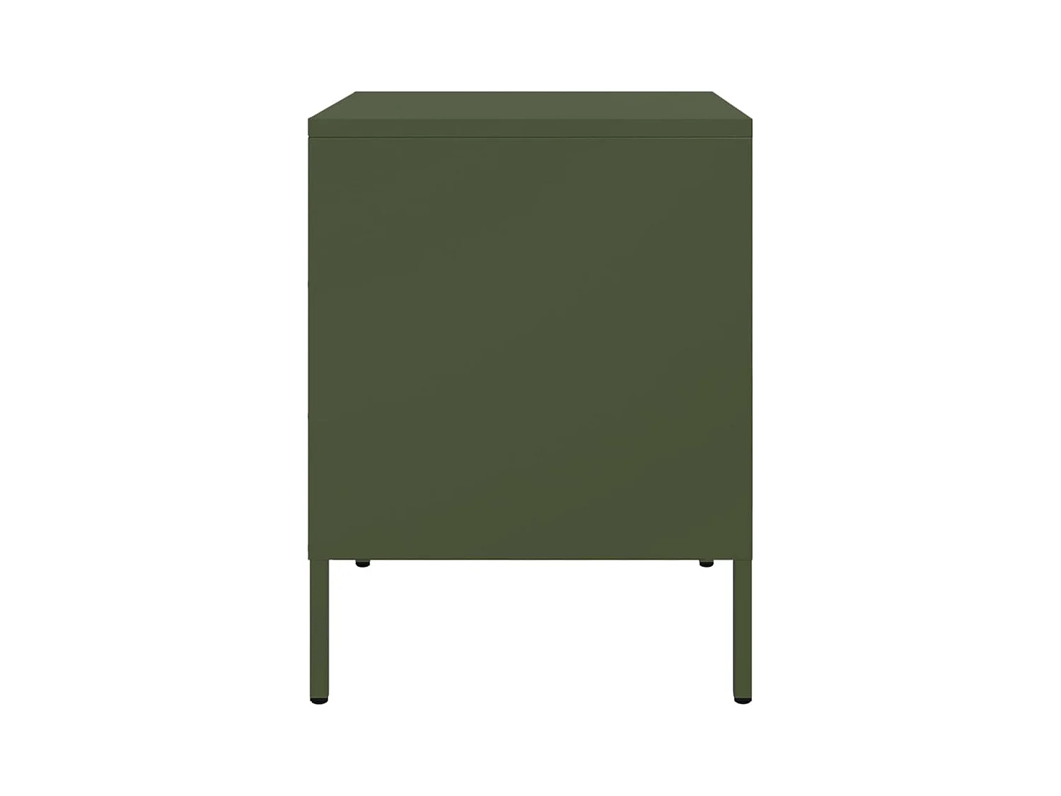 Adam Scott  Tables de chevet 2 pcs vert olive 36x39x50,5 cm acier